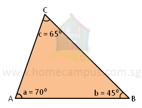 sum of angles of a triangle